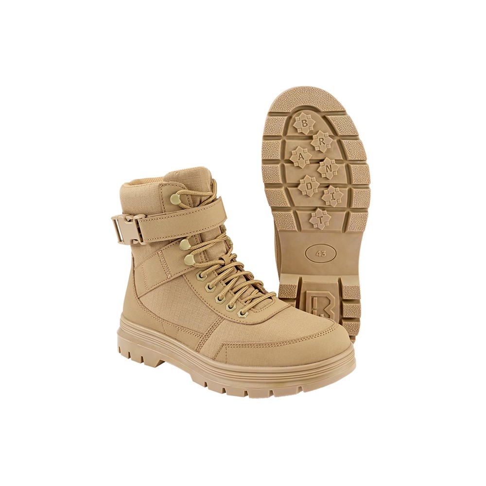 Brandit - Tactical Boot Buckle 8 Eye Lace up boot - Beige